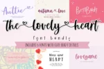 The Lovely Heart Font Bundle - Image 3